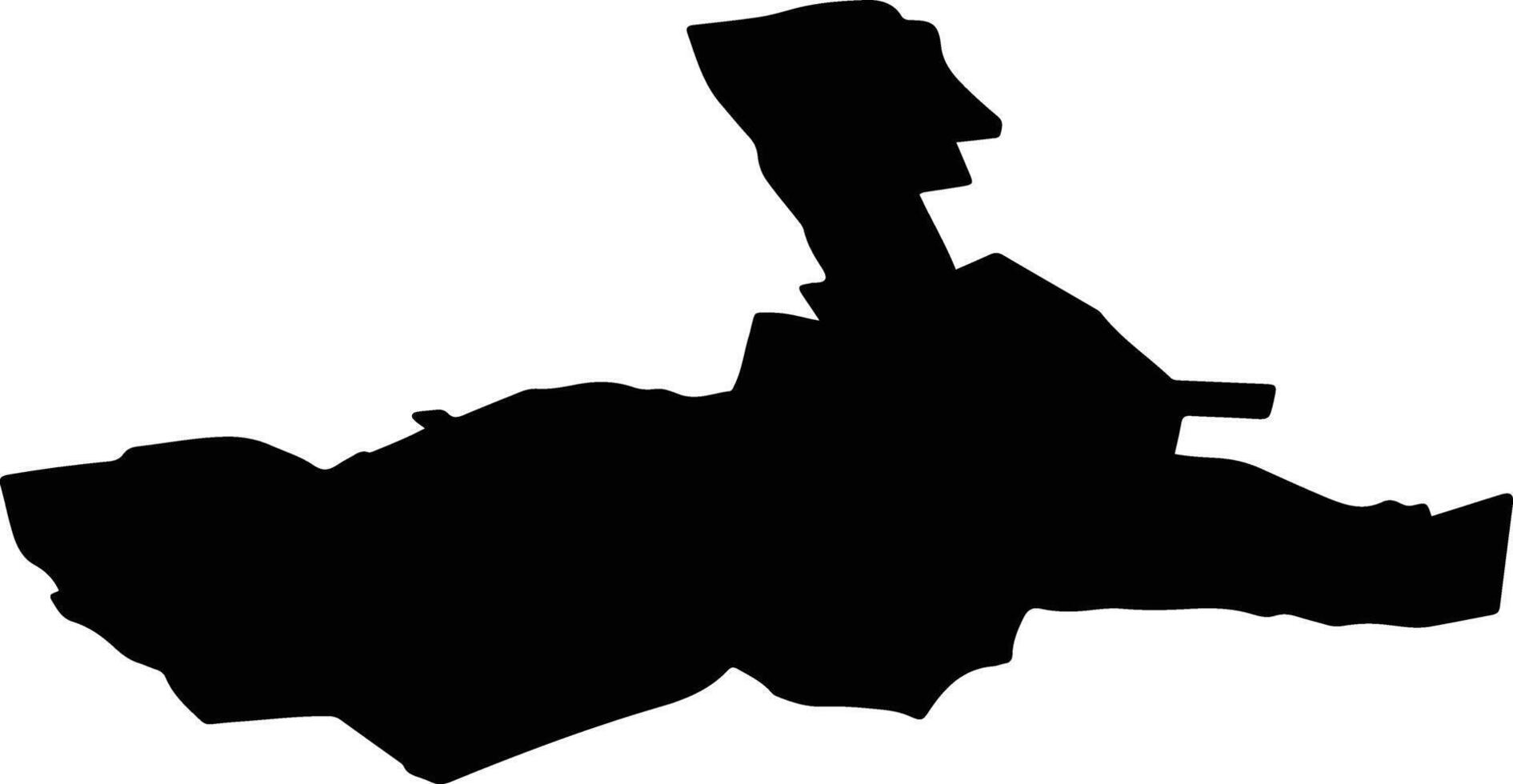 PUSCASI Romania silhouette map vector