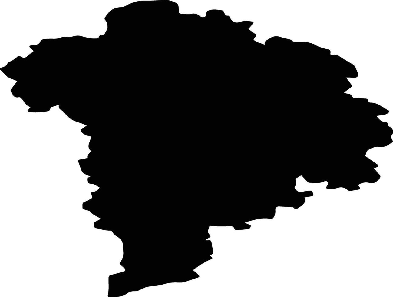 Pustoshkinsky District Russia silhouette map vector