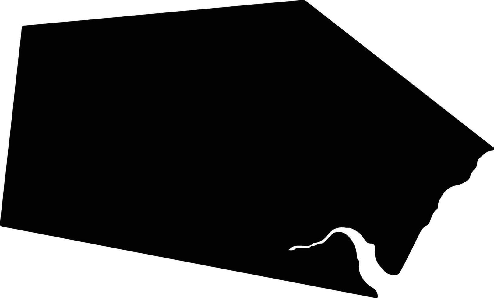 Putianshi China silhouette map vector