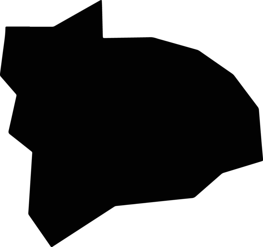 Putinga Brazil silhouette map vector