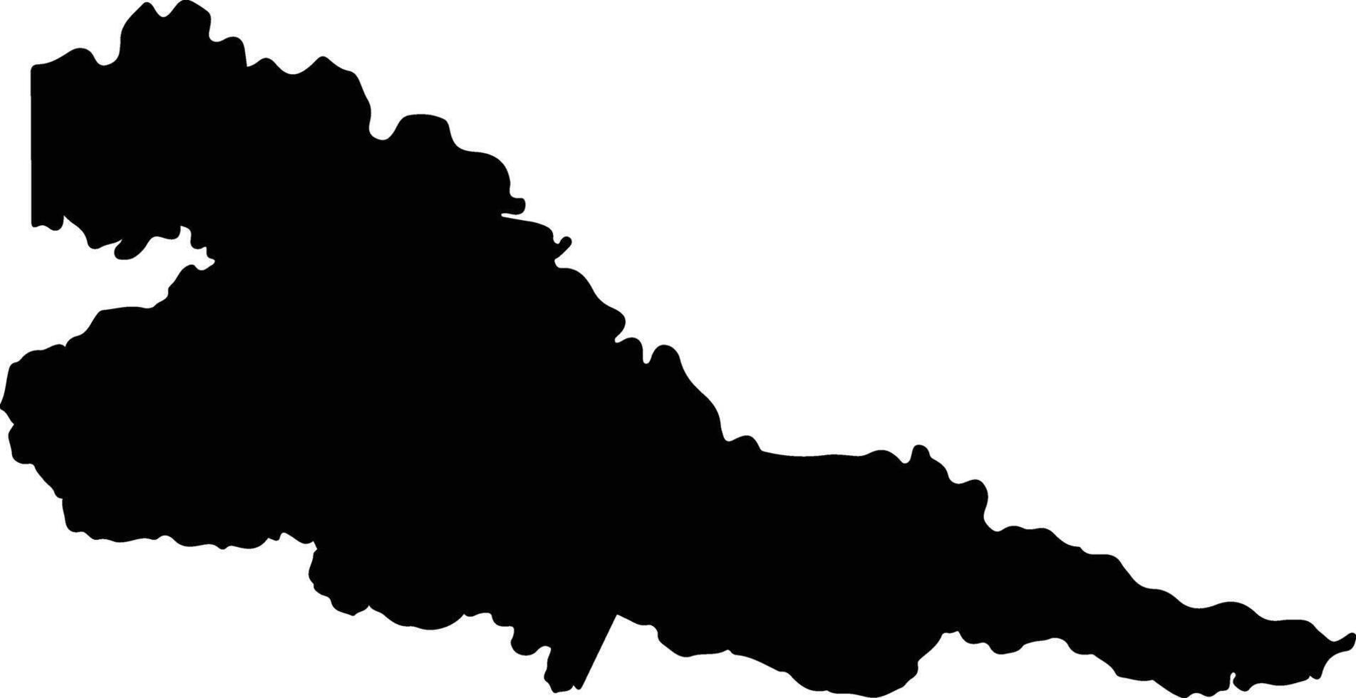 Putumayo Ecuador silhouette map vector