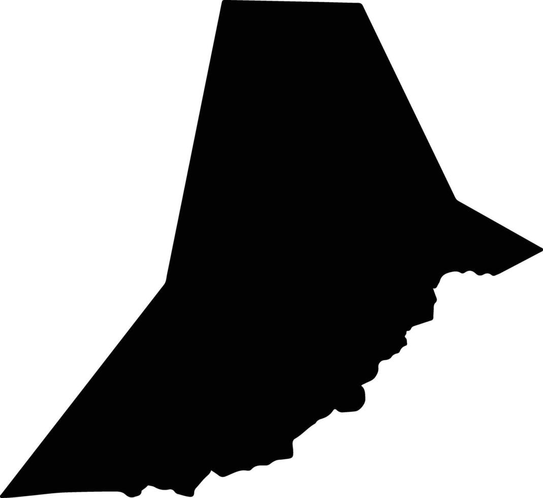 Putyla Ukraine silhouette map vector