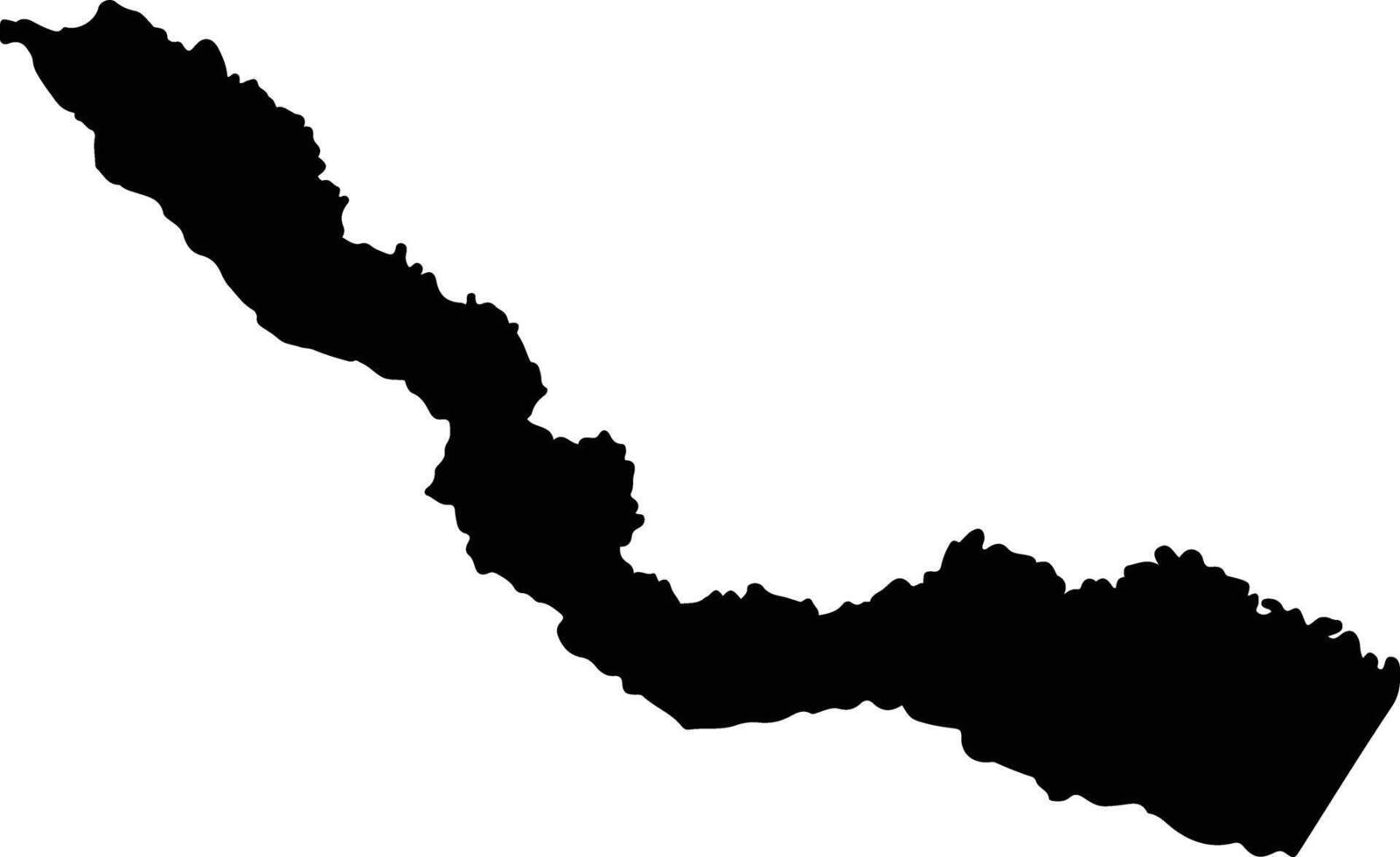 Putumayo Peru silhouette map vector