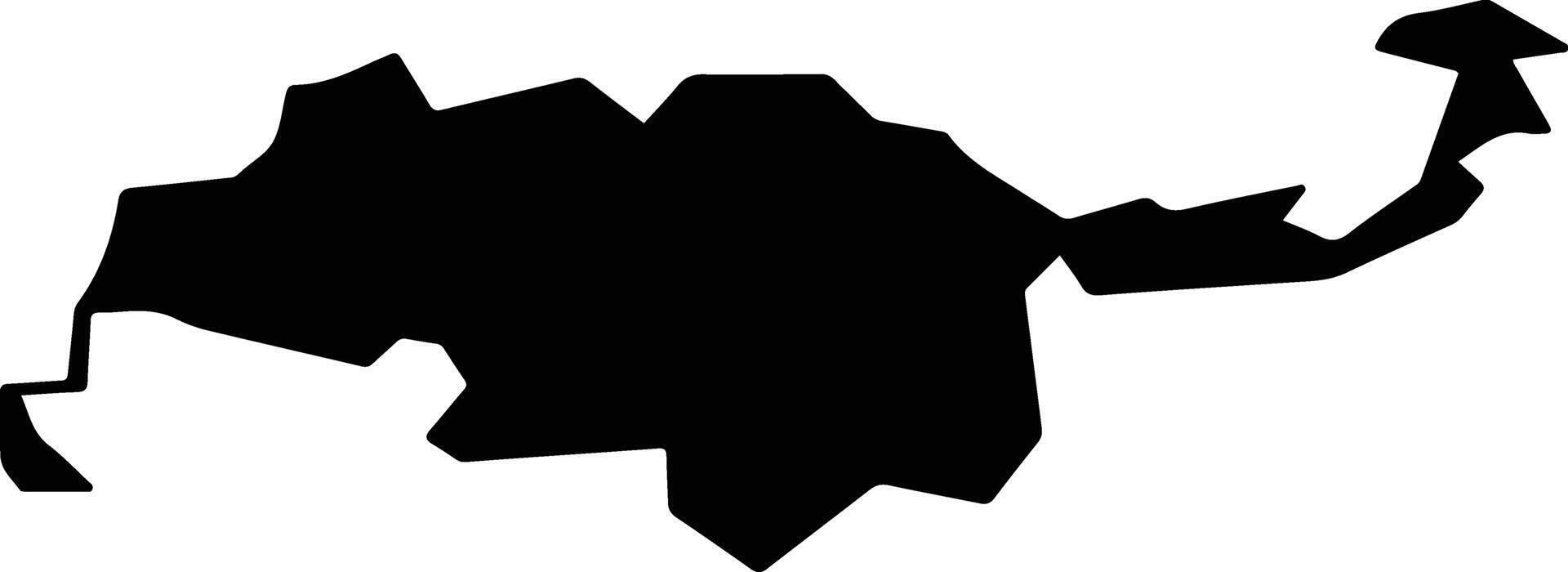 Pyatigorsk Russia silhouette map vector