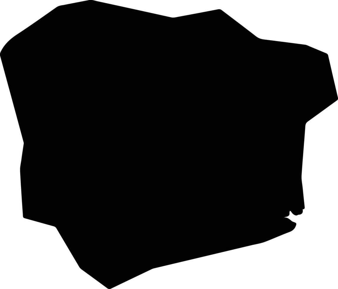 Pyoksong North Korea silhouette map vector
