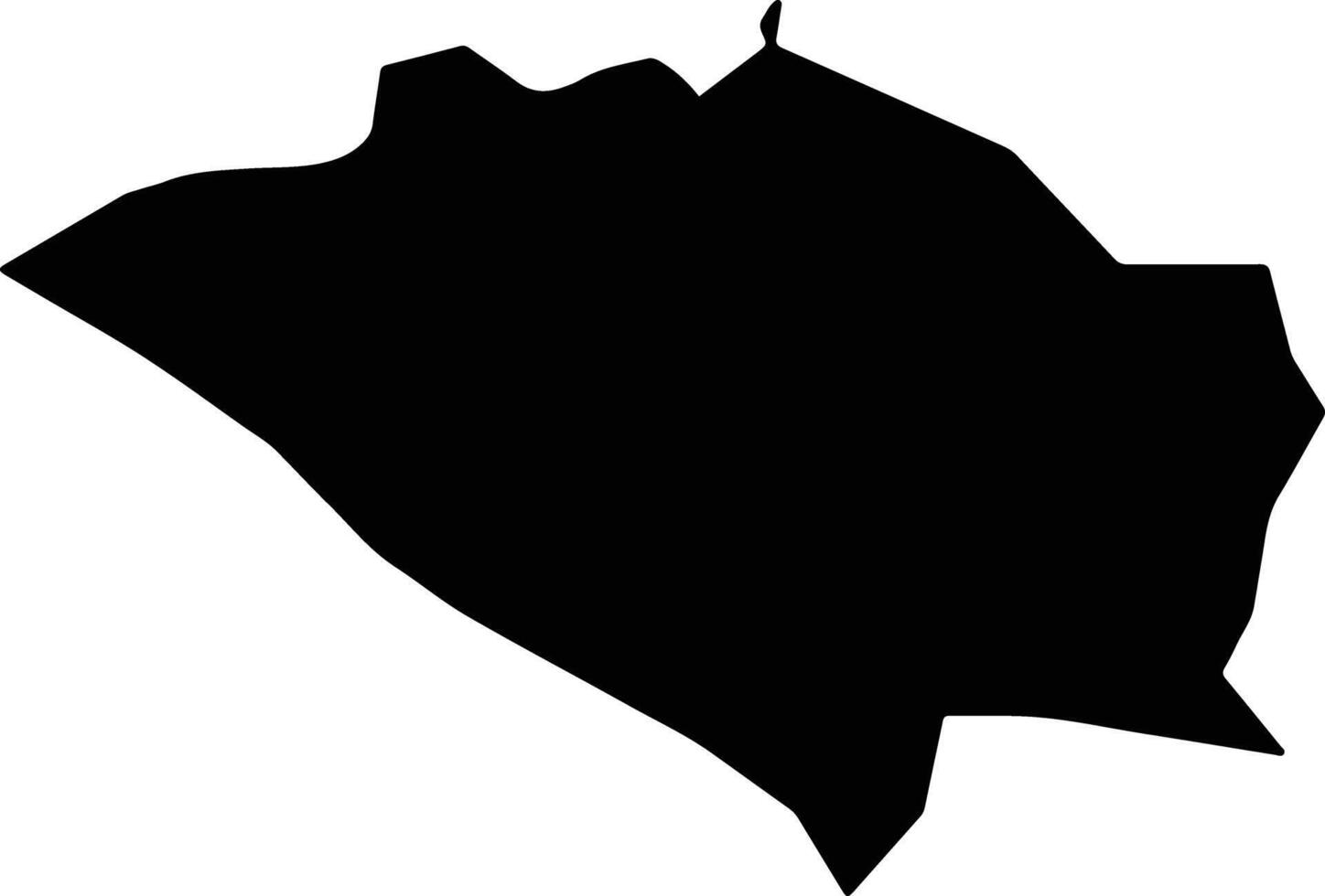 Pyokdong North Korea silhouette map vector