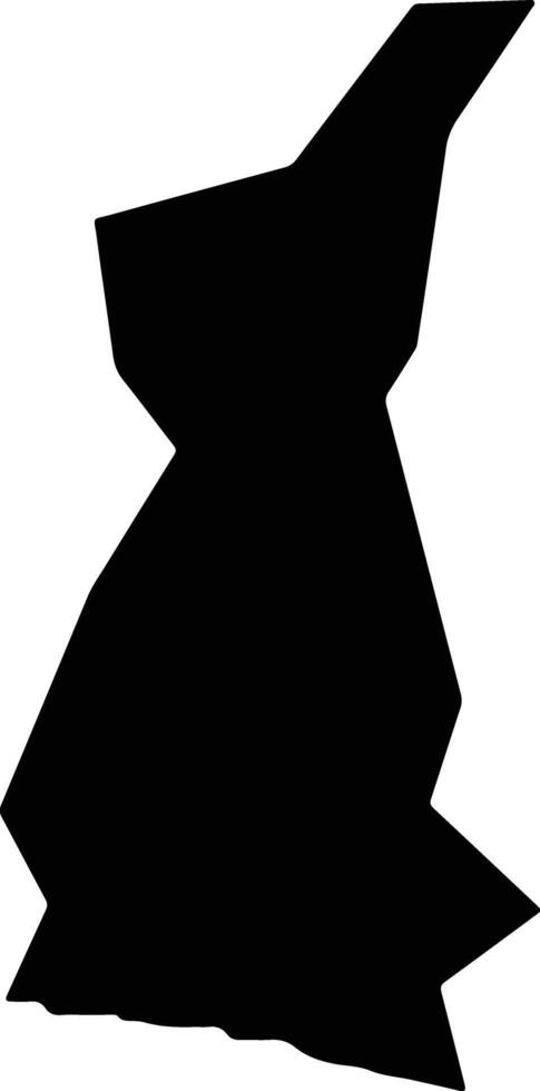 Pyrgos Lemesou Cyprus silhouette map vector