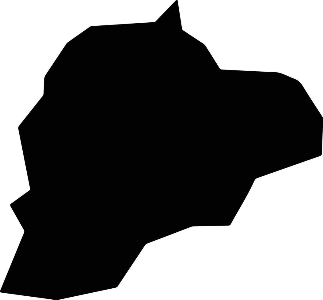 Pyrga Larnakas Cyprus silhouette map vector
