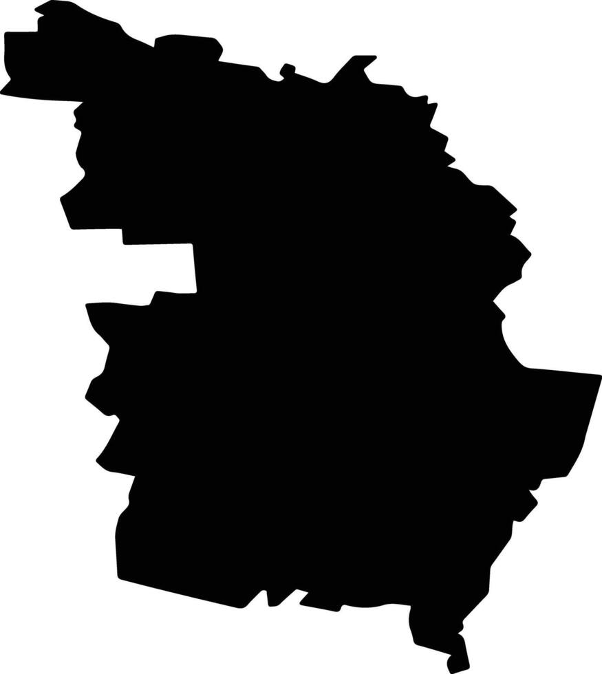 Pyshminsky District Russia silhouette map vector
