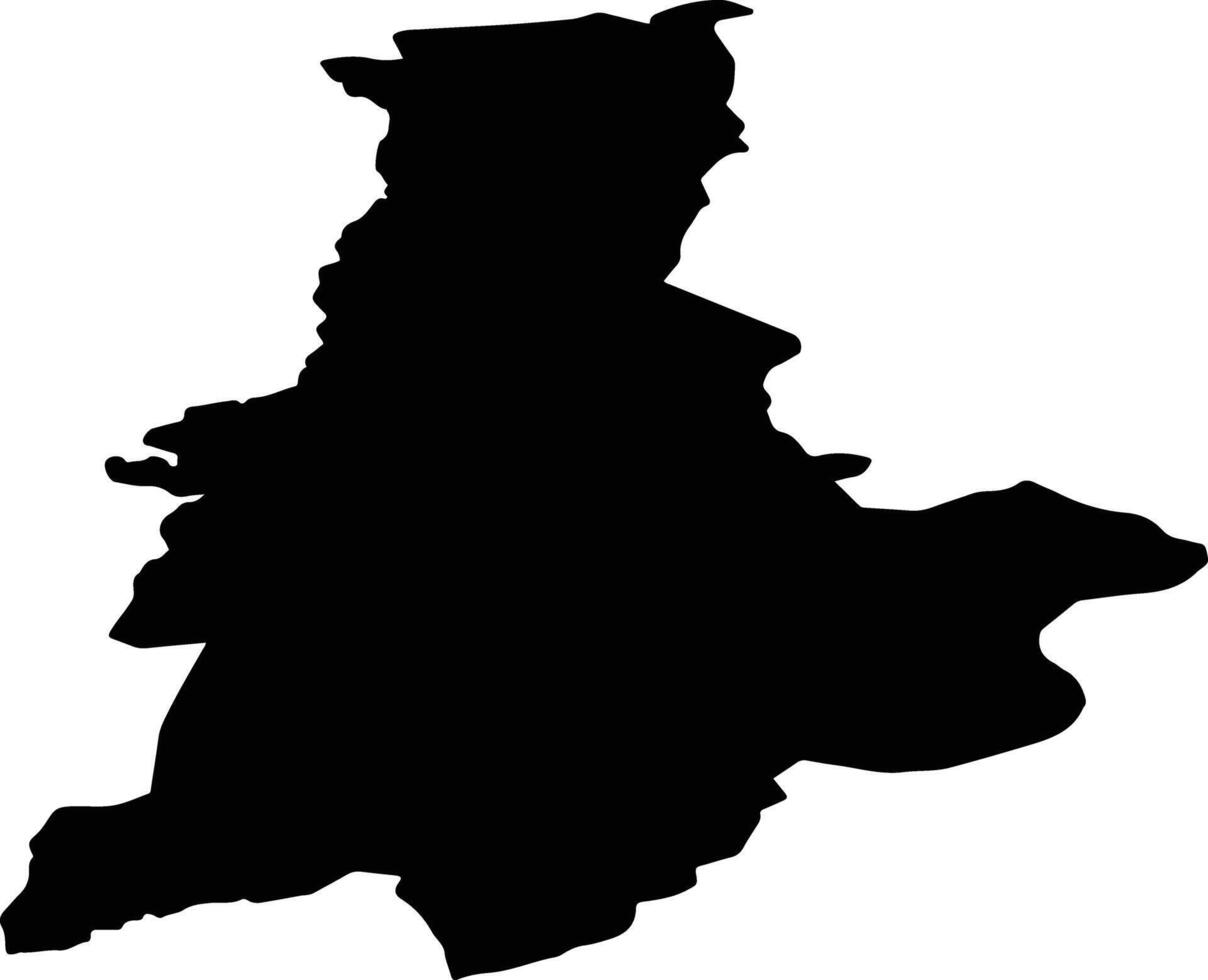 Pytalovsky District Russia silhouette map vector