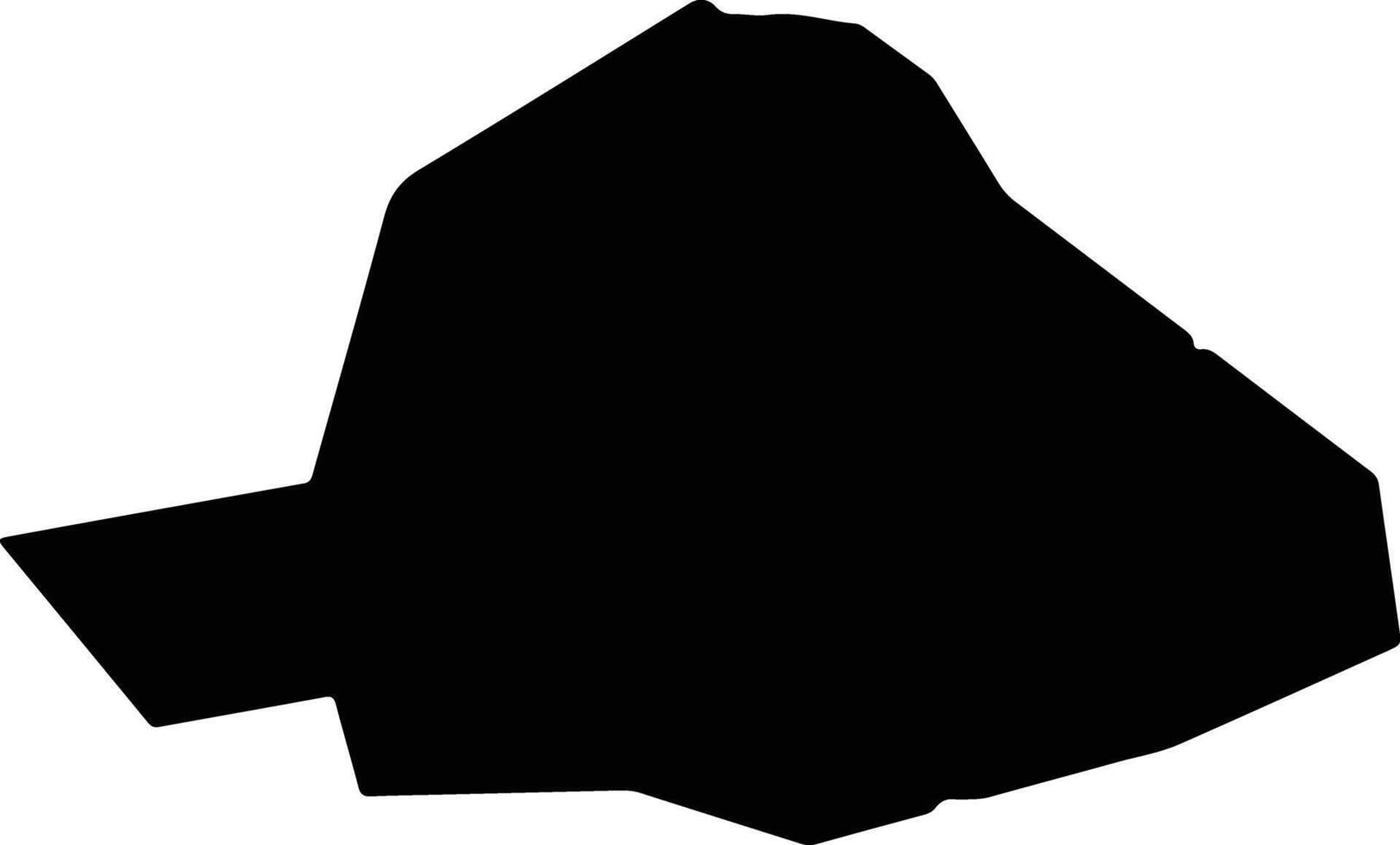 Qala Malta silhouette map vector