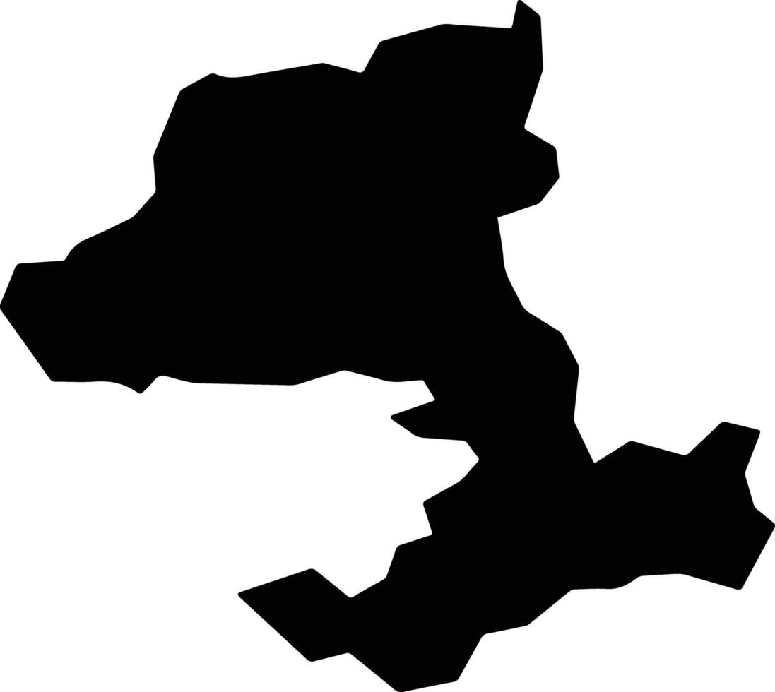Qalyub Egypt silhouette map vector