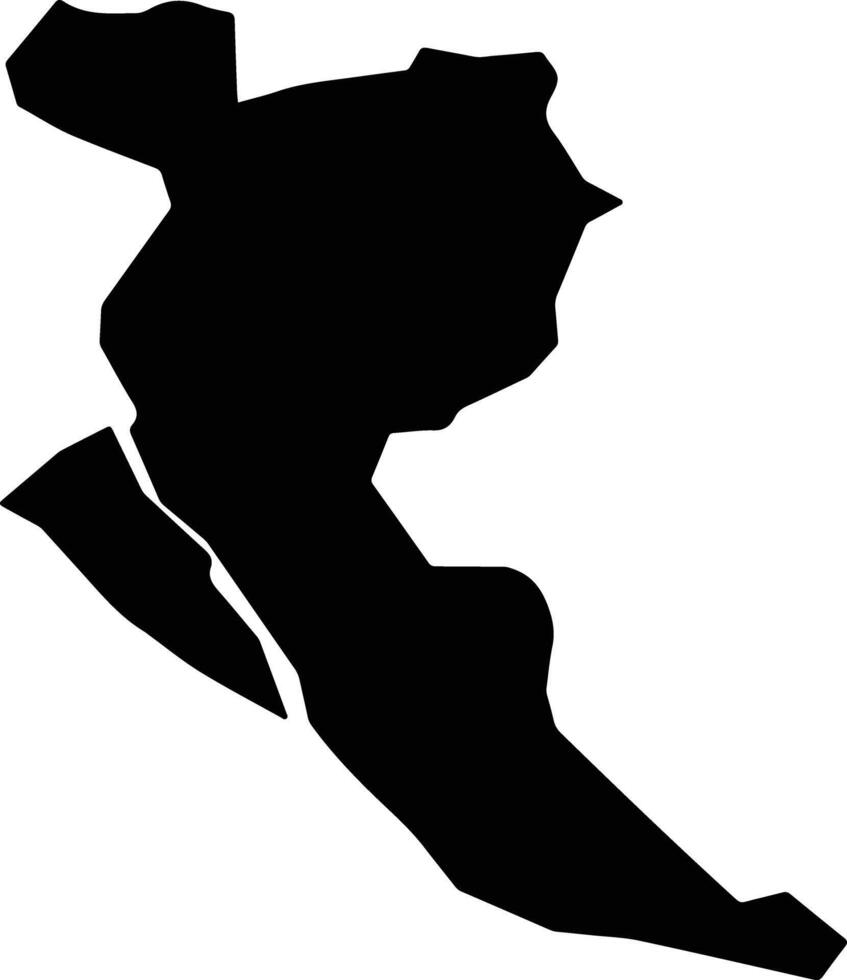 Qanatir Al Khayriyya Egypt silhouette map vector