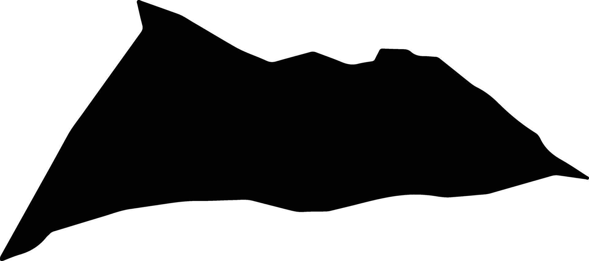 Qaramqol Afghanistan silhouette map vector