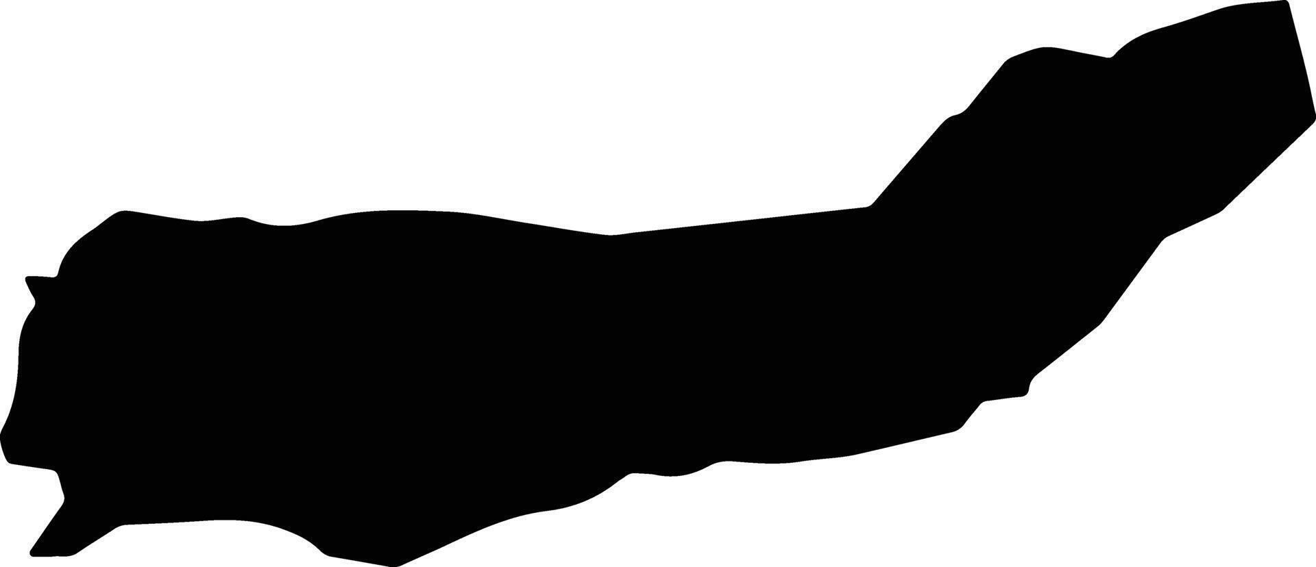 Qarghayi Afghanistan silhouette map vector