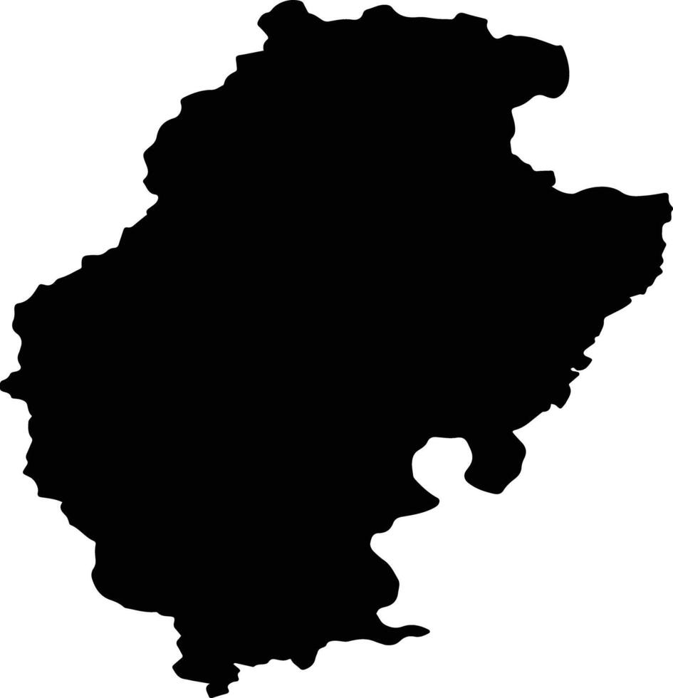 Qhoasing Lesotho silhouette map vector