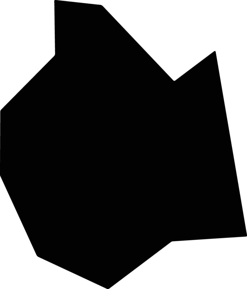 Qianjiangshi China silhouette map vector
