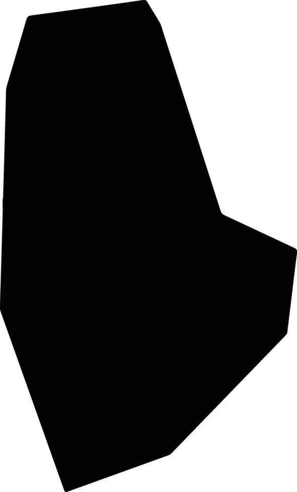 Qiaojiaxian China silhouette map vector