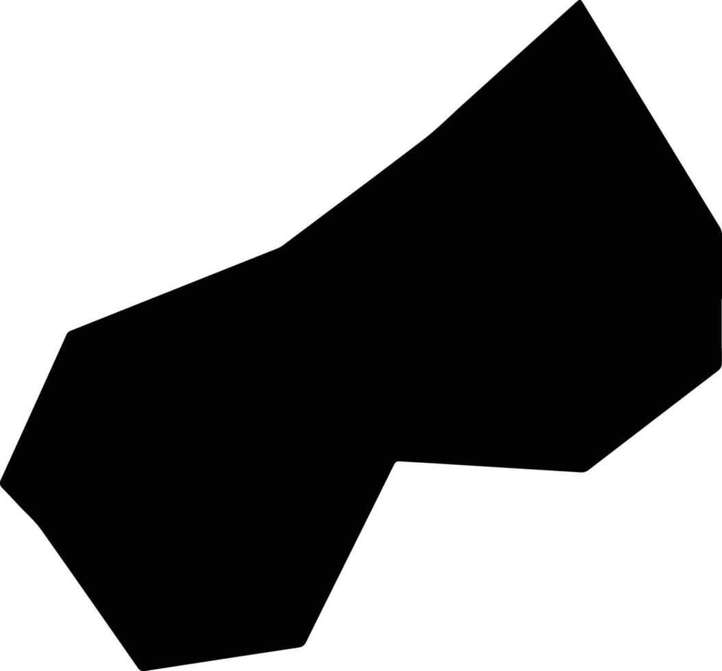Qichunxian China silhouette map vector