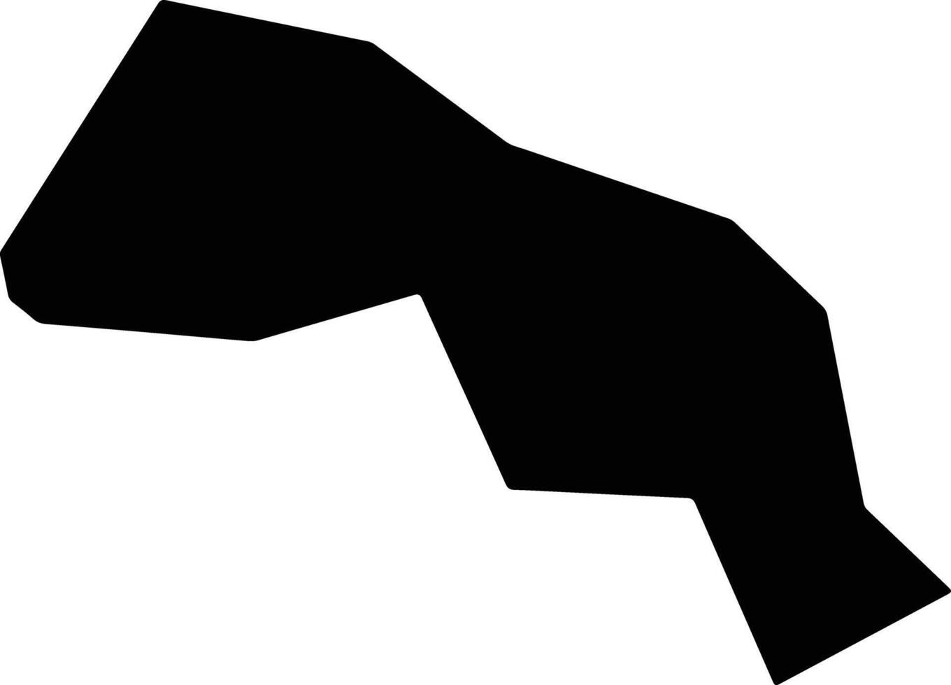 Qidongxian China silhouette map vector