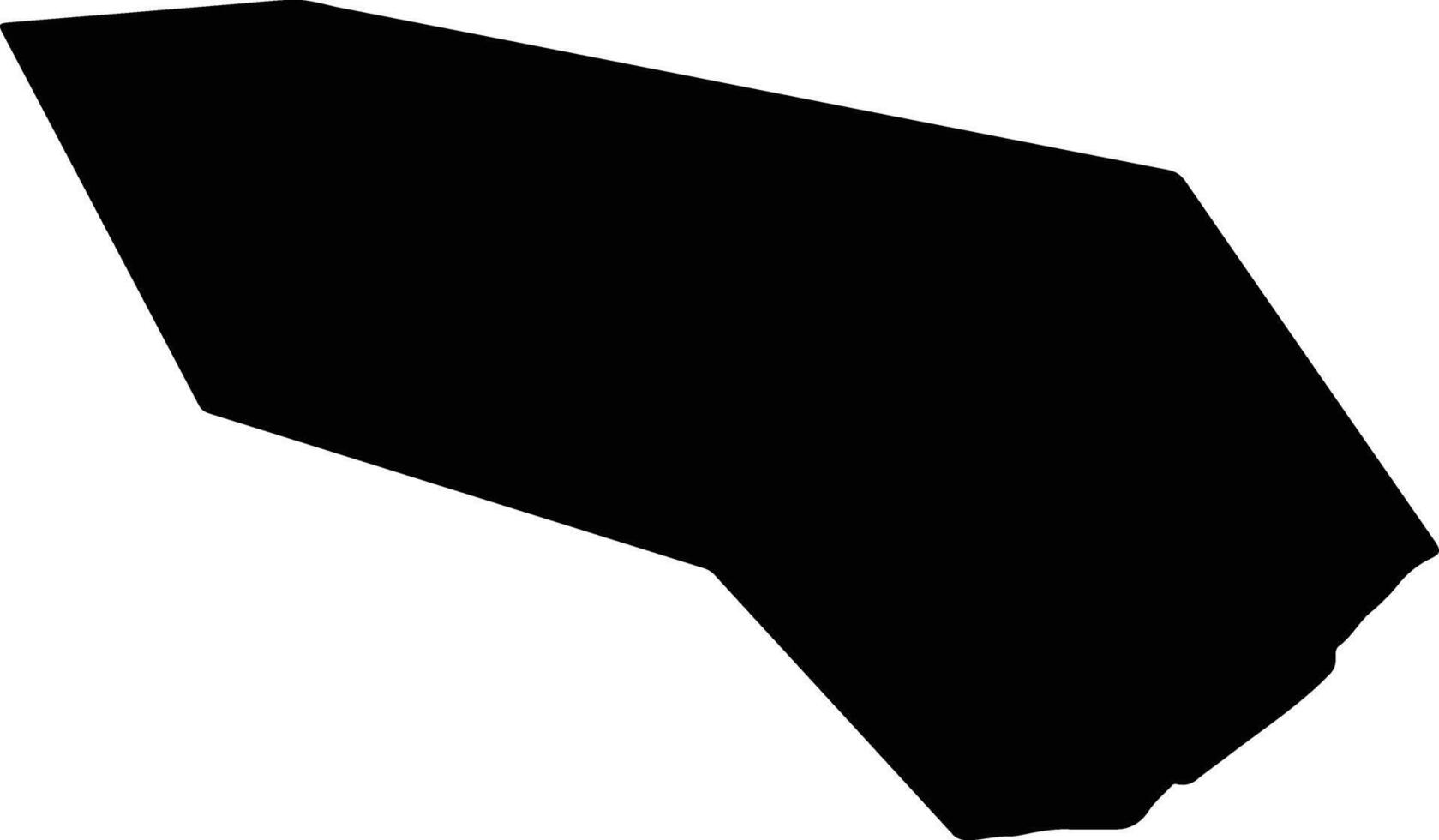 Qingpuxian China silhouette map vector