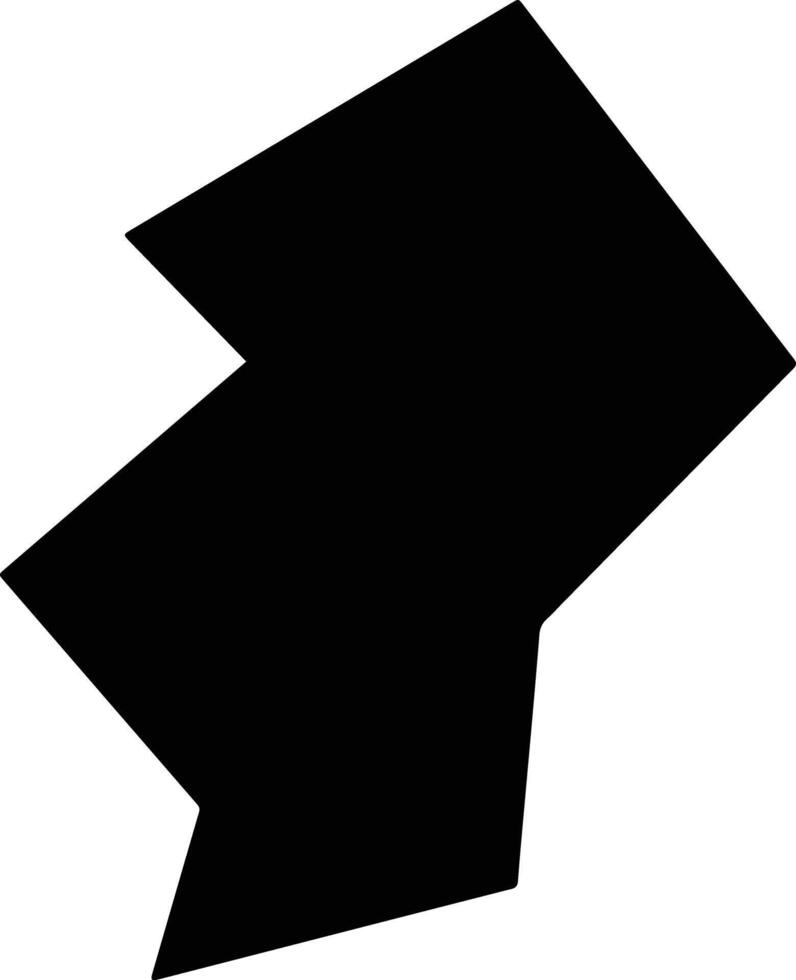 Qingyangxian China silhouette map vector