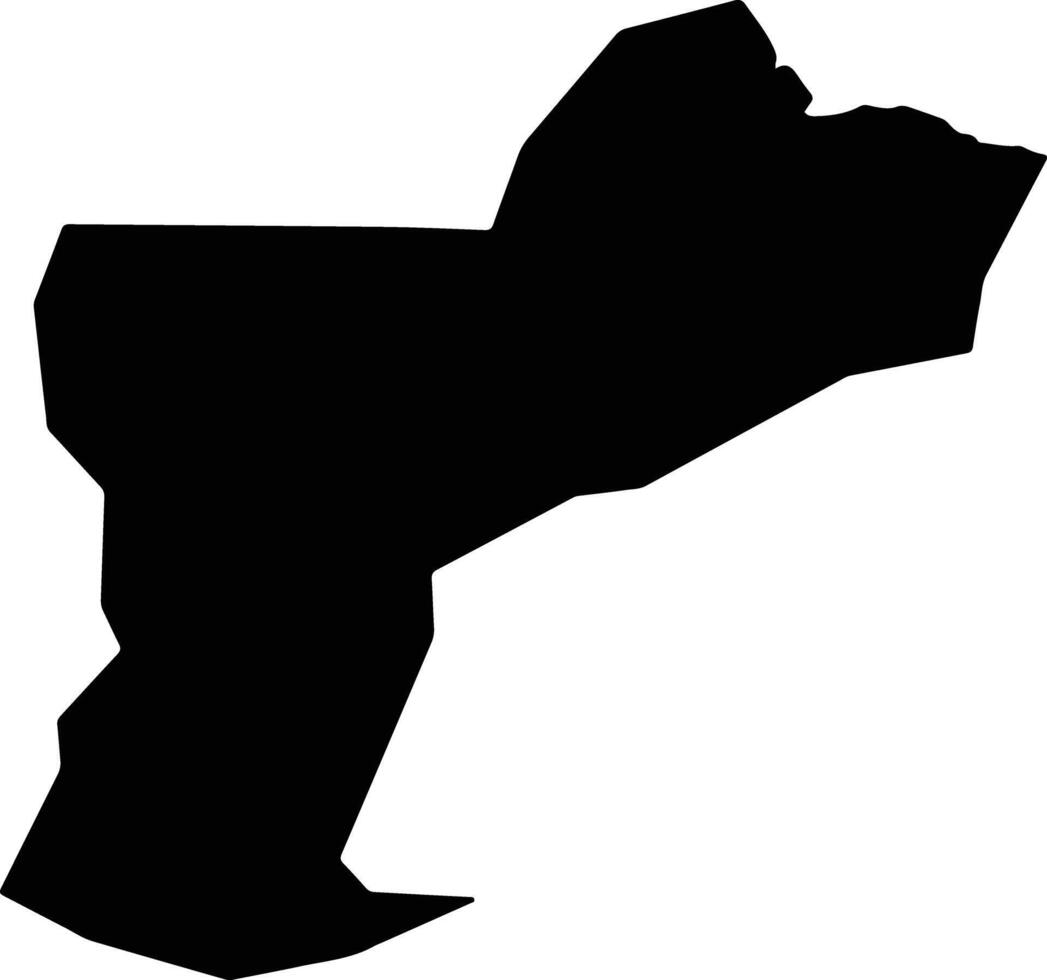 Qitaixian China silhouette map vector