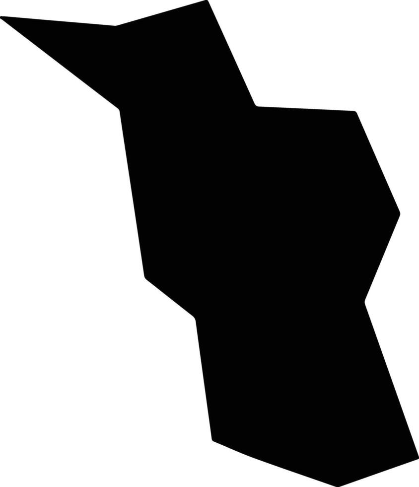 Qiyangxian China silhouette map vector