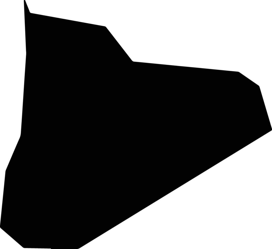 Quan 6 Vietnam silhouette map vector