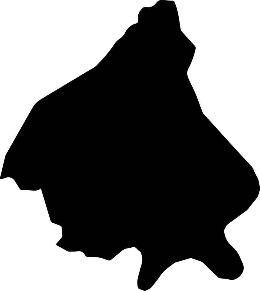 Quan 9 Vietnam silhouette map vector