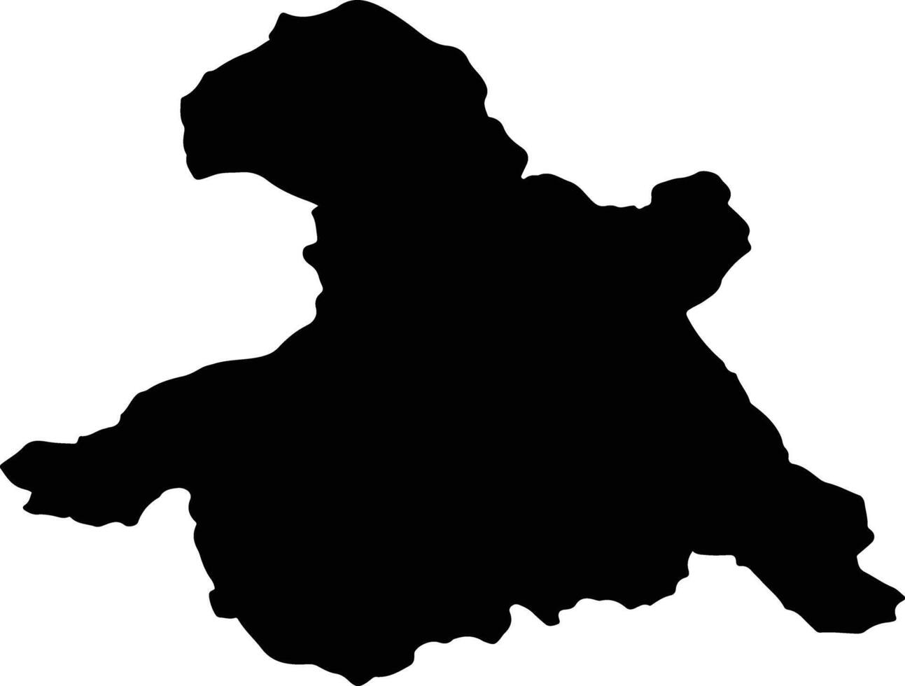 Quan Hoa Vietnam silhouette map vector