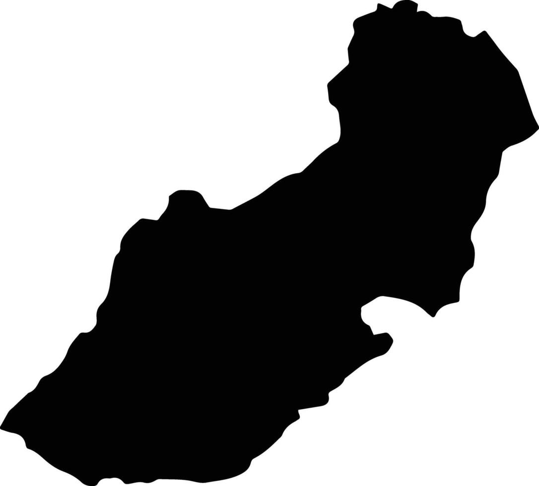 Que Son Vietnam silhouette map vector