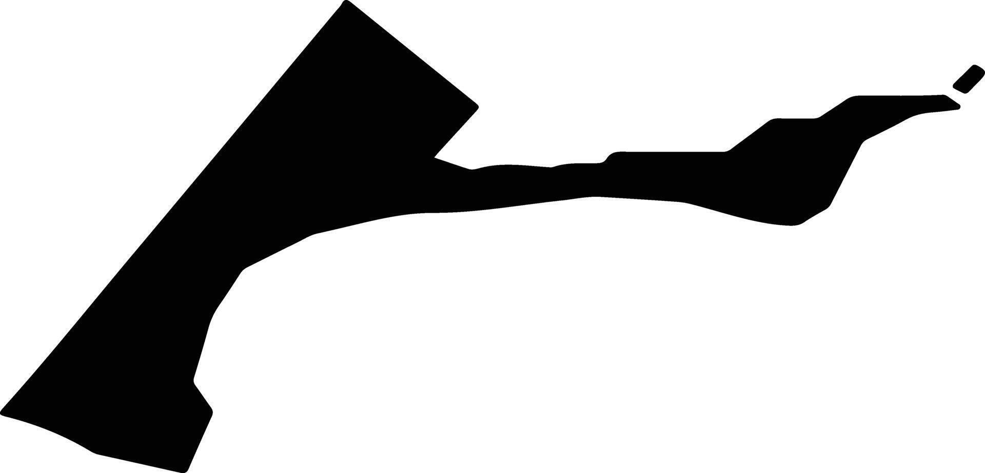 Queenscliffe Australia silhouette map vector