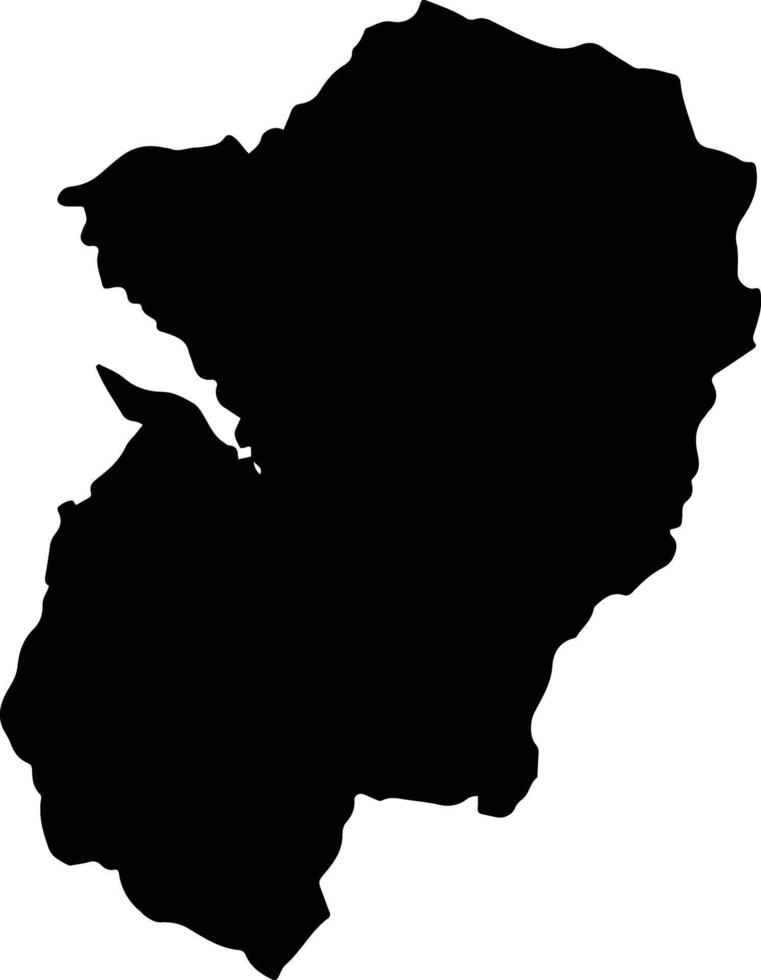 Quetame Colombia silhouette map vector