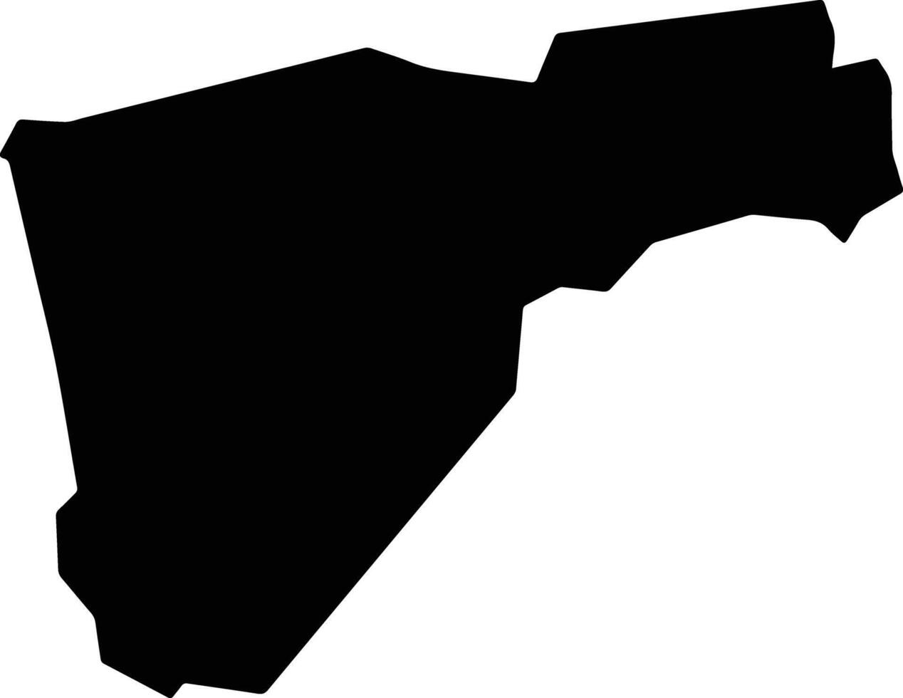 Quijingue Brazil silhouette map vector