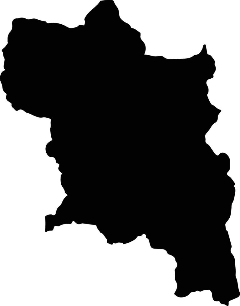 Quilanga Ecuador silhouette map vector