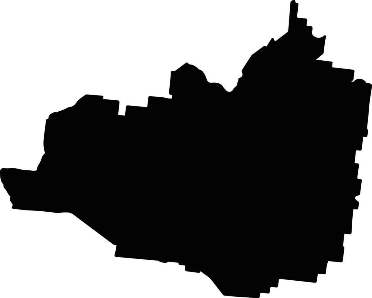 Quilpie Australia silhouette map vector