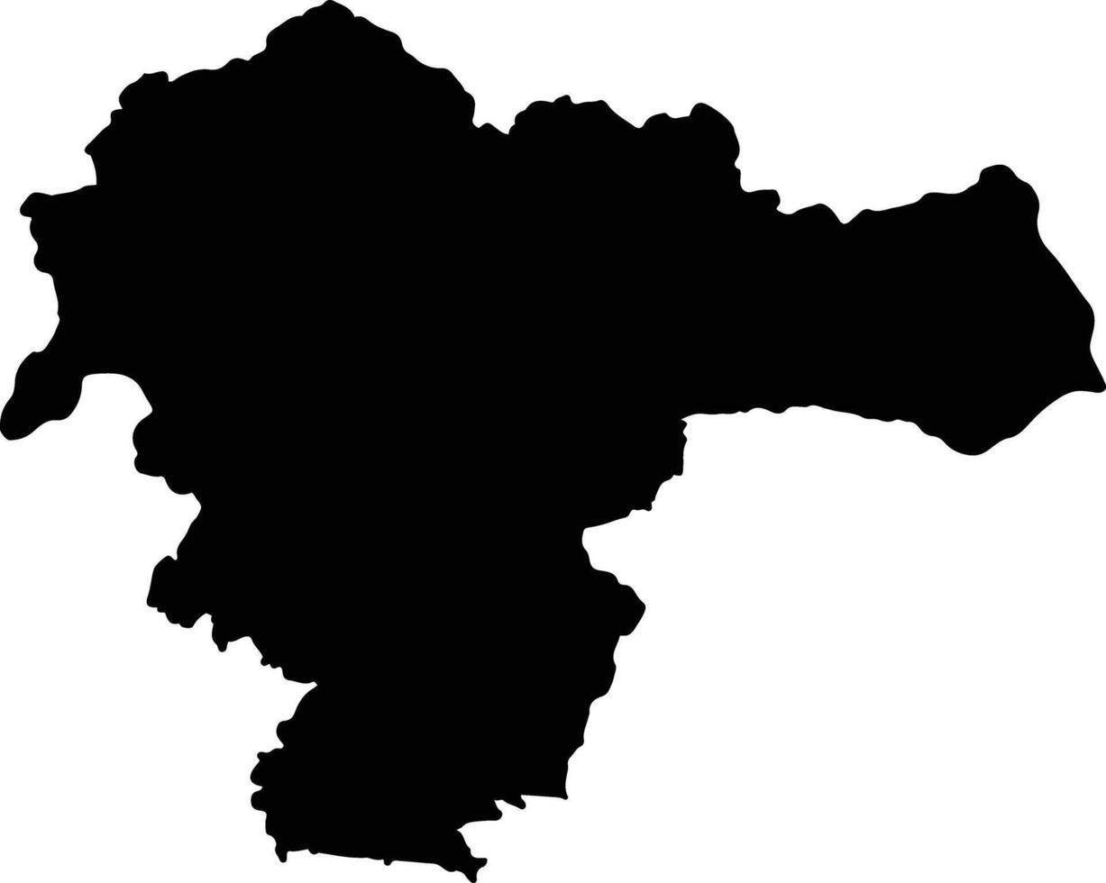 Quininde Ecuador silhouette map vector