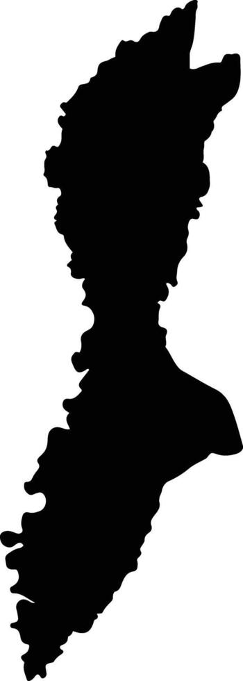 Quinsaloma Ecuador silhouette map vector
