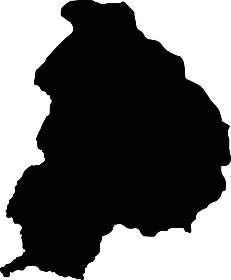 Quitexe Angola silhouette map vector