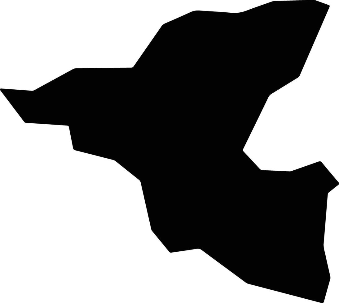 Quitandinha Brazil silhouette map vector