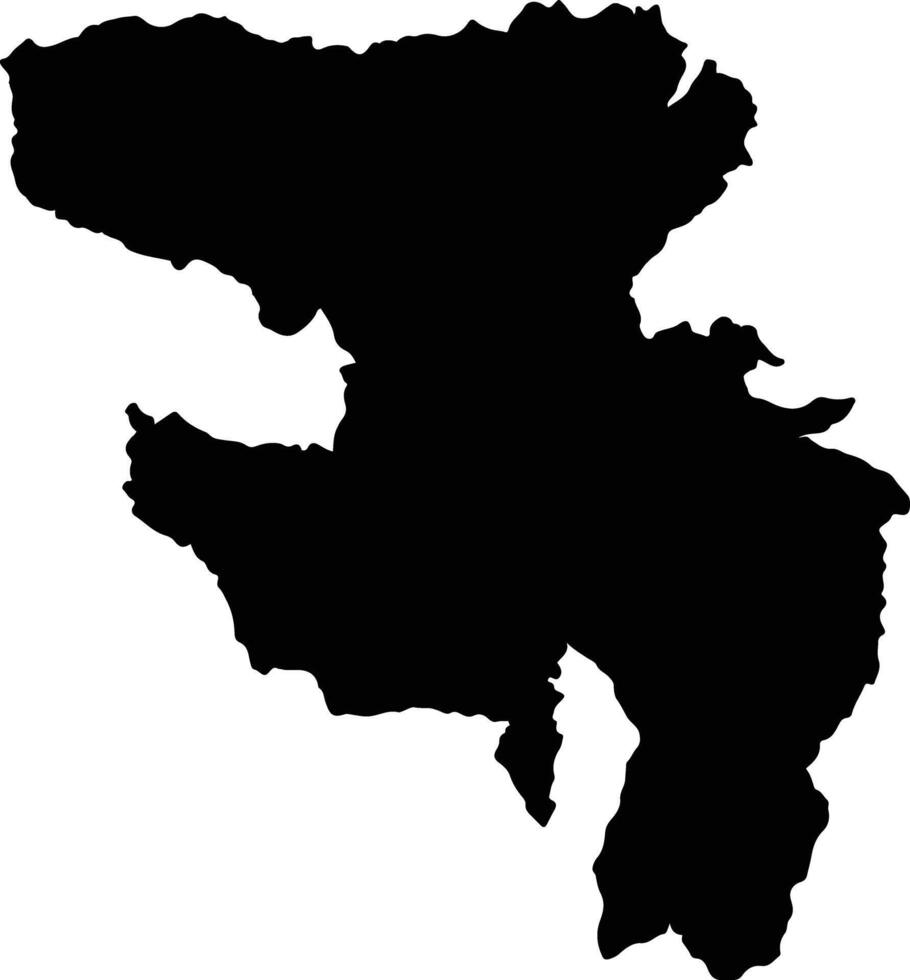 Quito Ecuador silhouette map vector