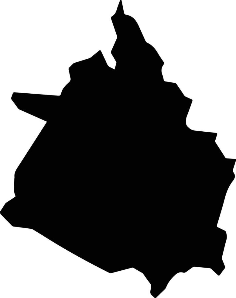 Quixeramobim Brazil silhouette map vector