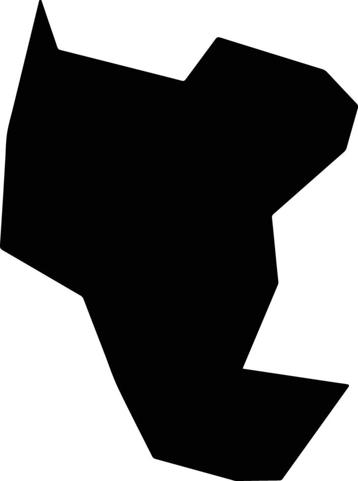 Qujingshi China silhouette map vector