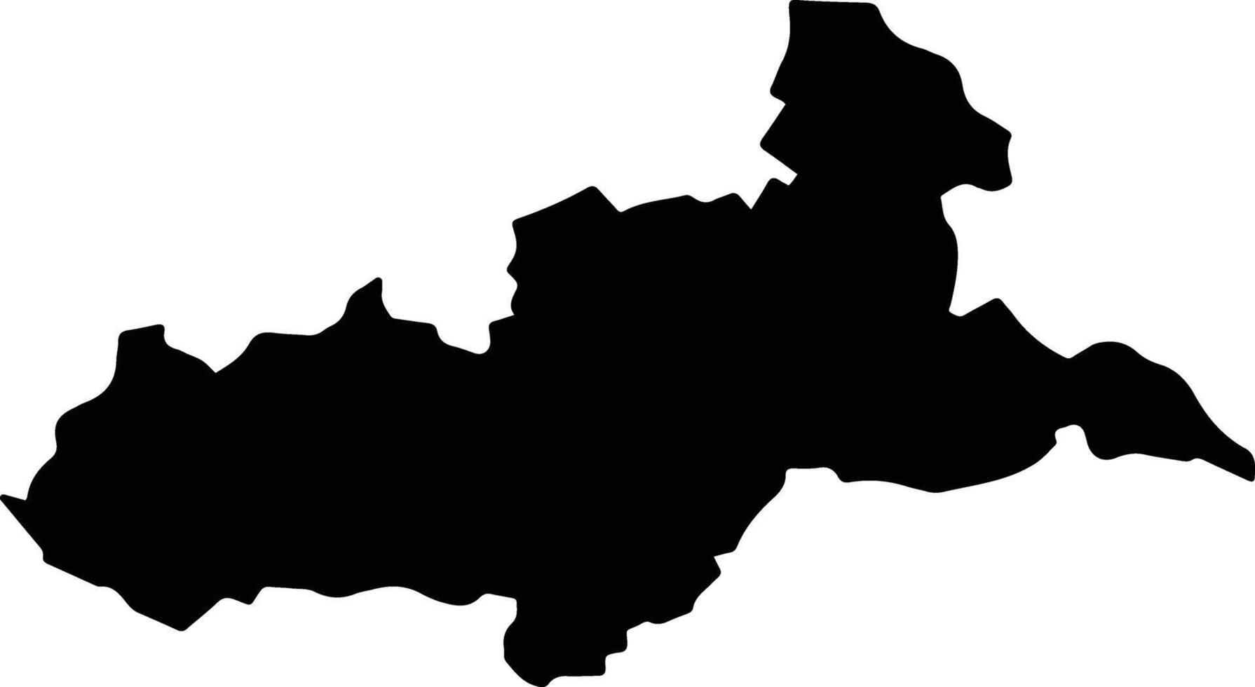 Quoc Oai Vietnam silhouette map vector