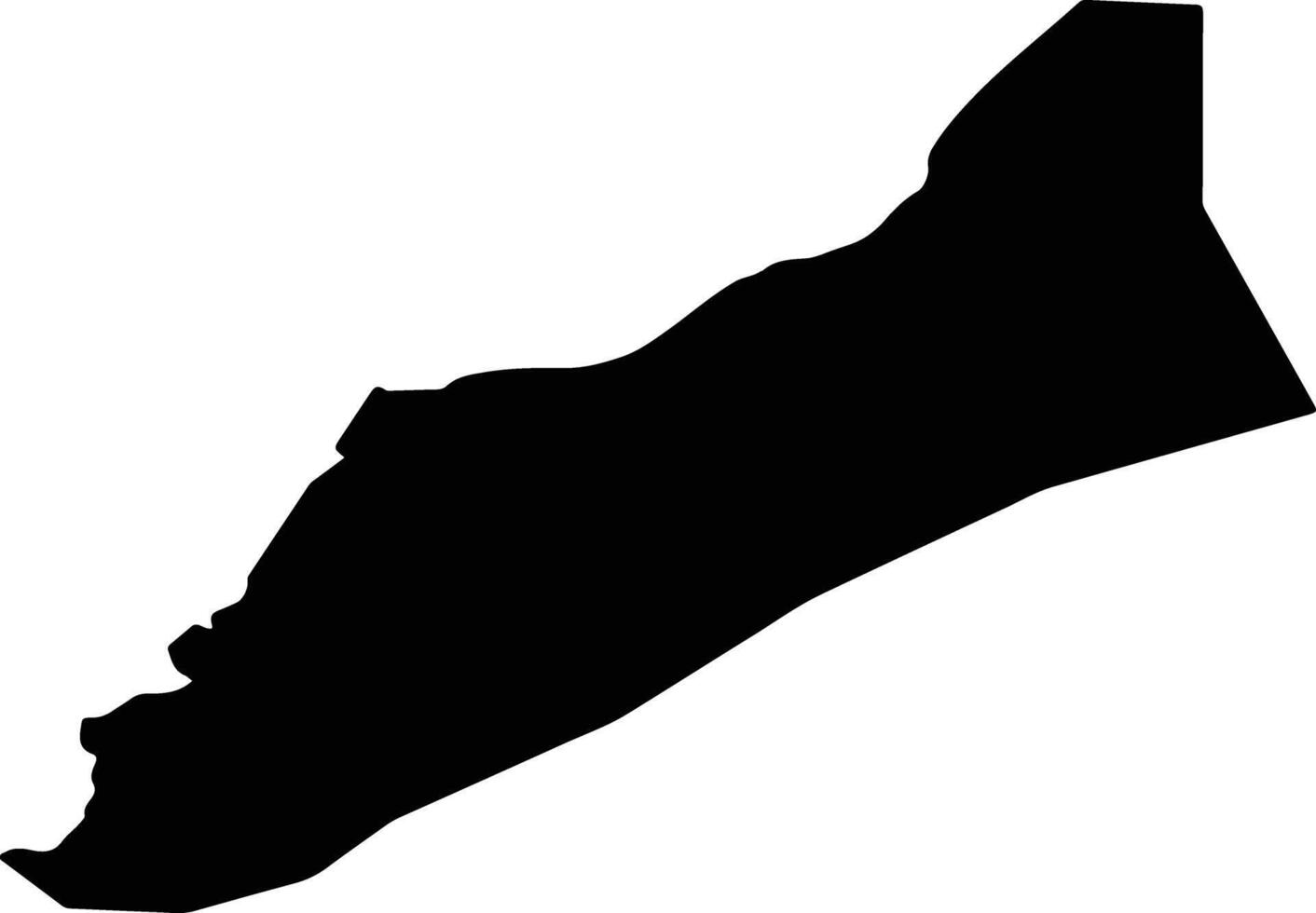 Qusar District Azerbaijan silhouette map vector