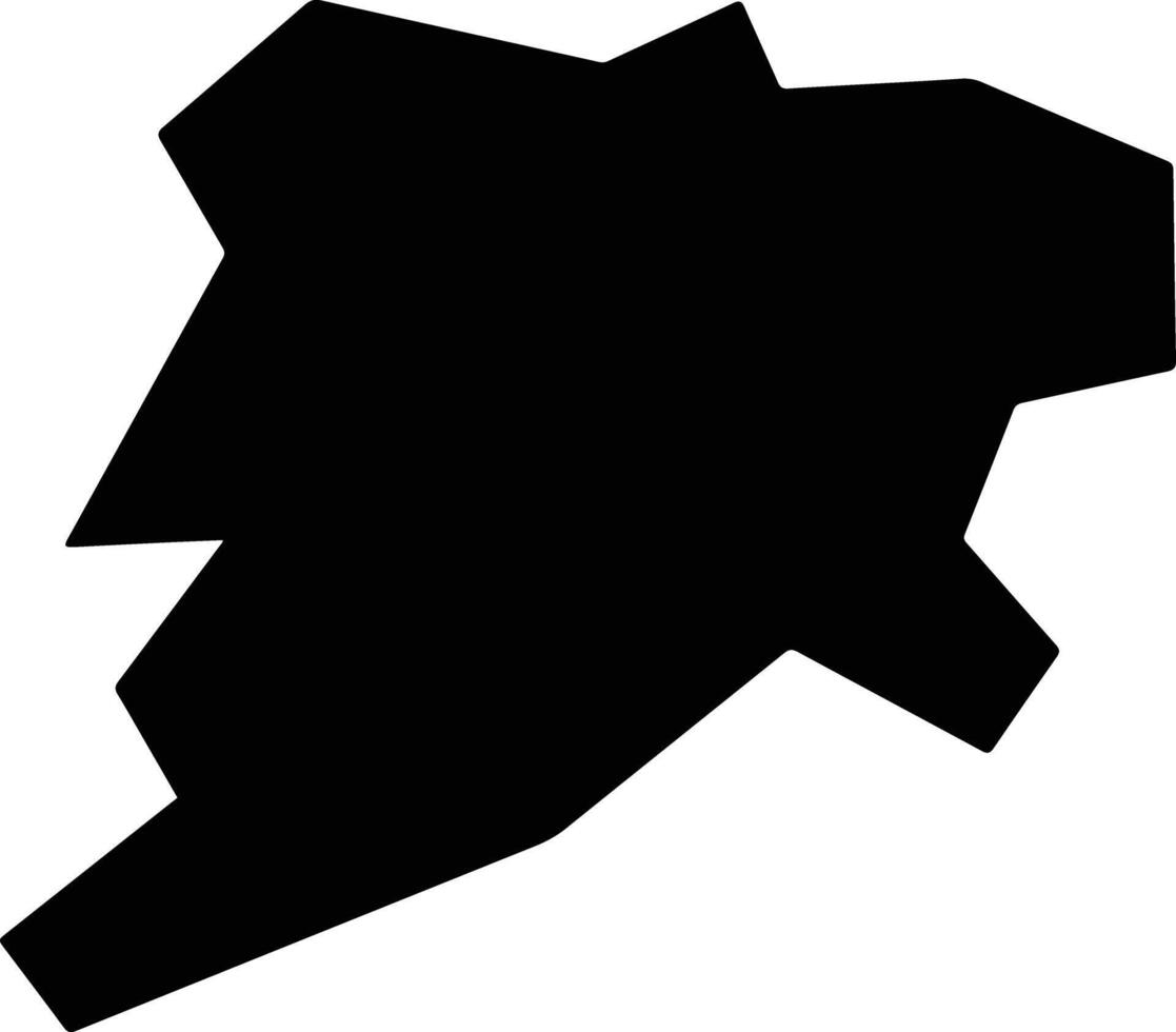 Qurin Egypt silhouette map vector