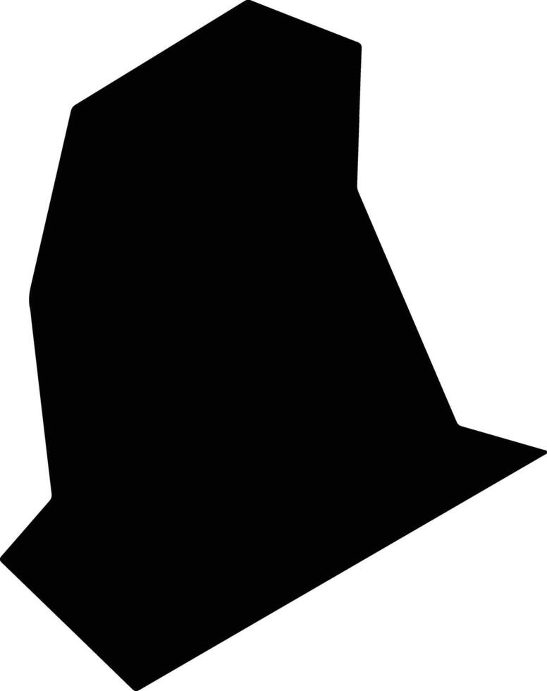 Qushongxian China silhouette map vector