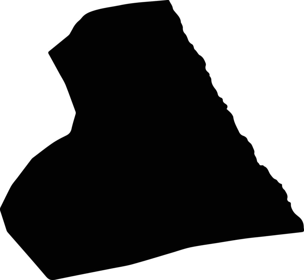 Qusir Egypt silhouette map vector