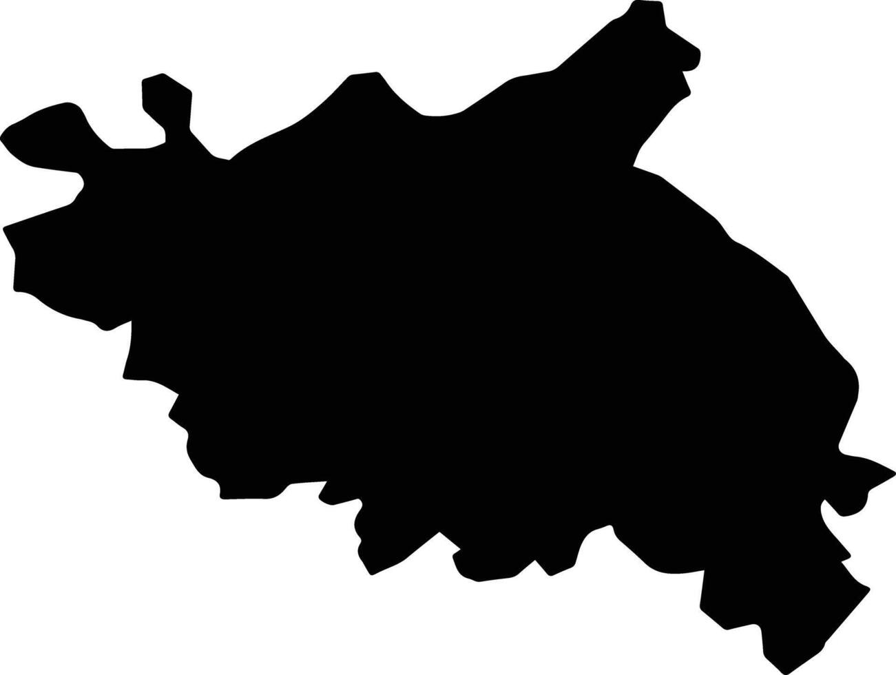Quynh Phu Vietnam silhouette map vector